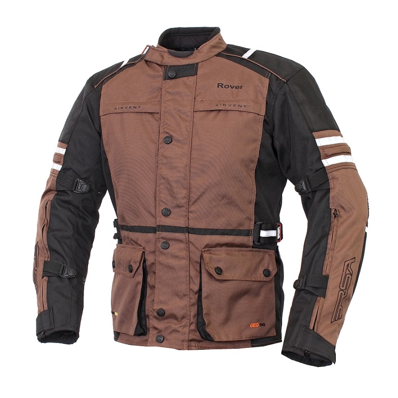 Bunda na moto RSA Rover hnedá výpredaj