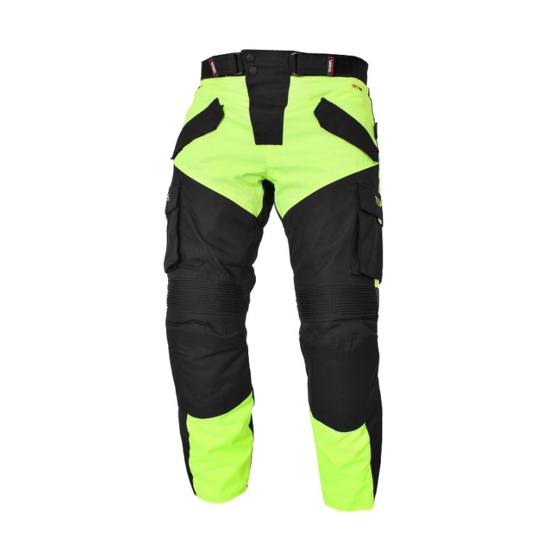 Nohavice na moto RSA Tops čierno-fluo žlté vypredaj výpredaj