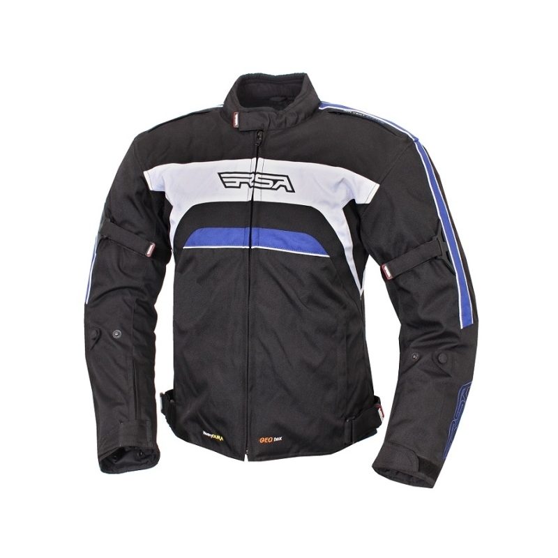 Bunda na moto RSA Iron čierno-modrá vypredaj výpredaj