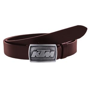 Kožený moto opasok so sponou KTM hnedý