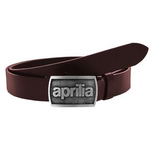 Kožený moto opasok so sponou Aprilia hnedý
