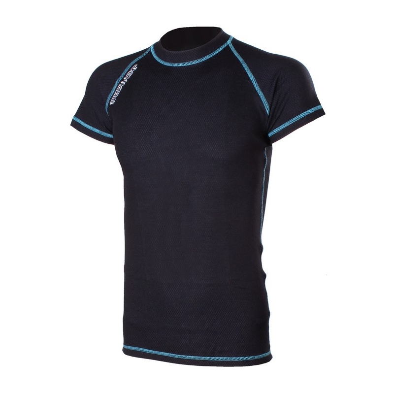Termo tričko RSA Heat čierno-modré krátký rukáv