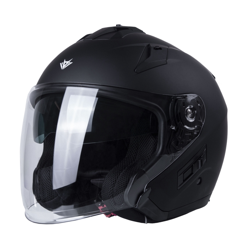 Otvorená prilba na motocykel RSA Active čierna matná