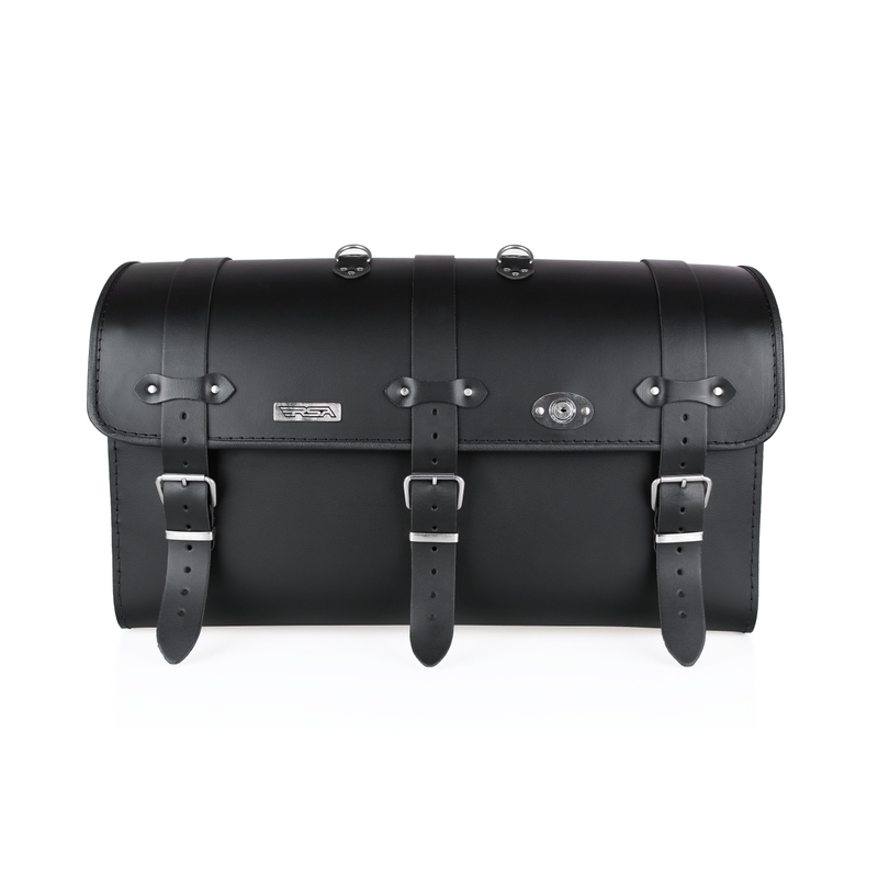 Kožený moto kufor na motocykel Chopper RSA-18A so zámkom