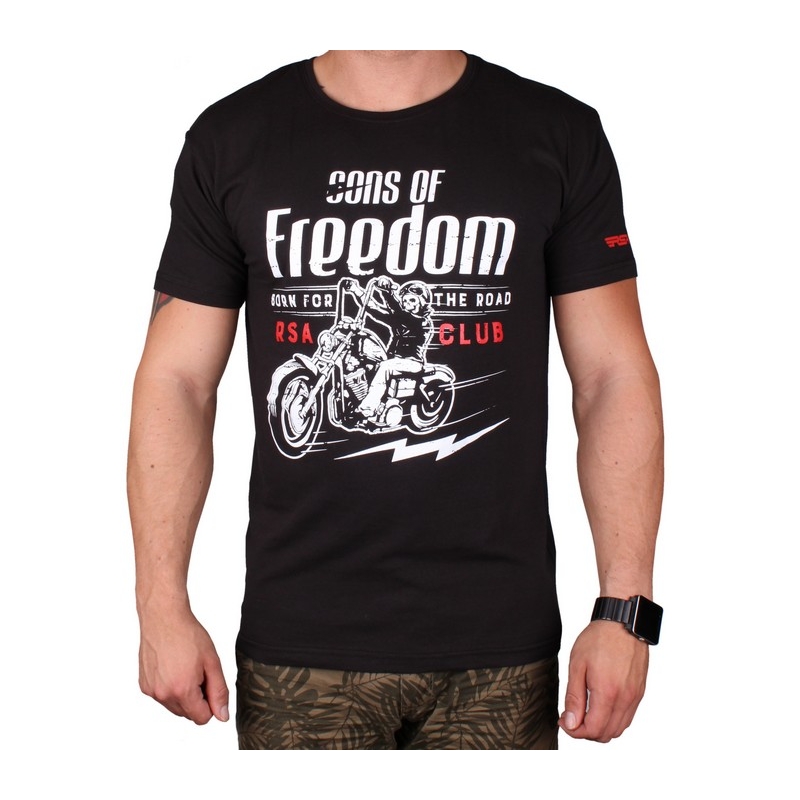 Tričko RSA Sons of Freedom čierne