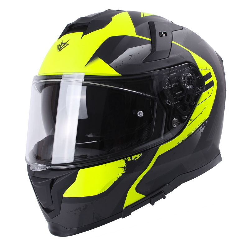 Integrálna prilba motocykel RSA Rapid čierno-šedo-fluo žltá výpredaj