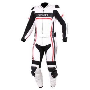Pánska kombinéza na motorku RSA Virus bielo-čierno-červená vypredaj výpredaj