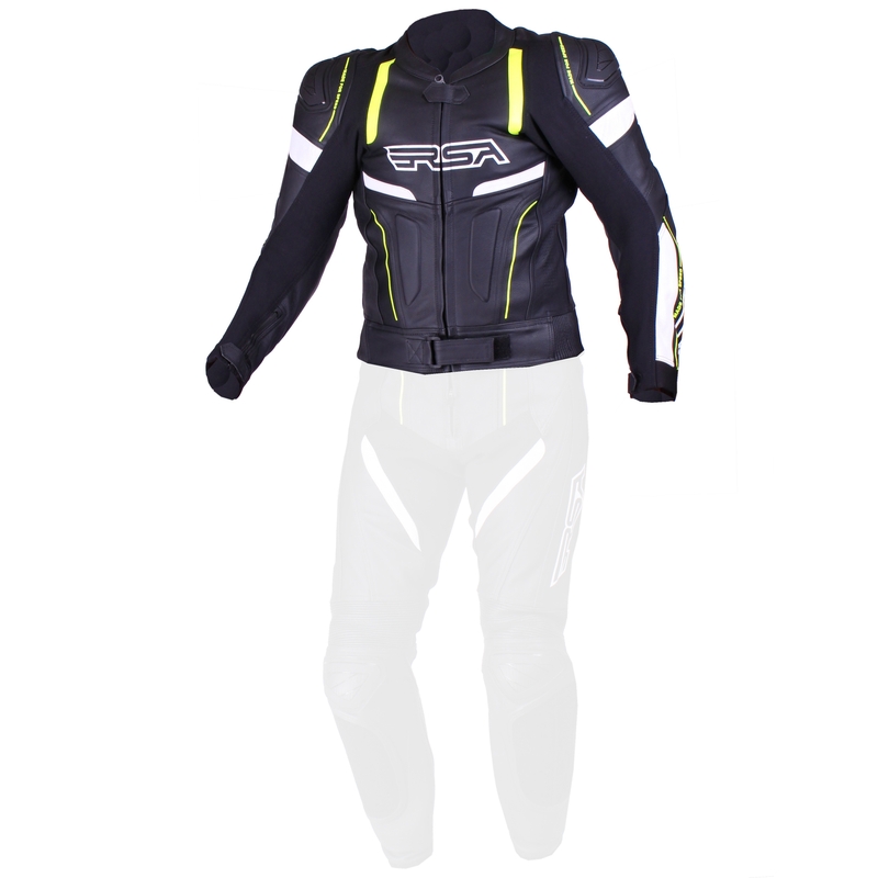 Pánska bunda RSA Speedway čierno-bielo-fluo žltá výpredaj