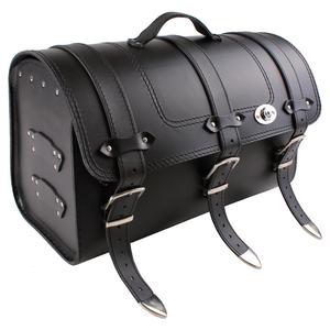 Kožený moto kufor na motorku Chopper RSA-131A so zámkom
