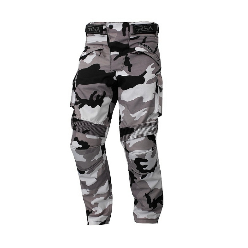 Moto nohavice RSA Camuflage šedé výpredaj