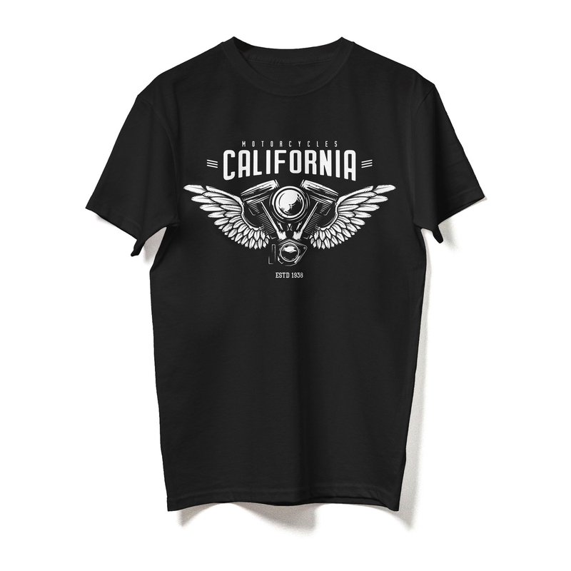 Tričko RSA California čierné výpredaj