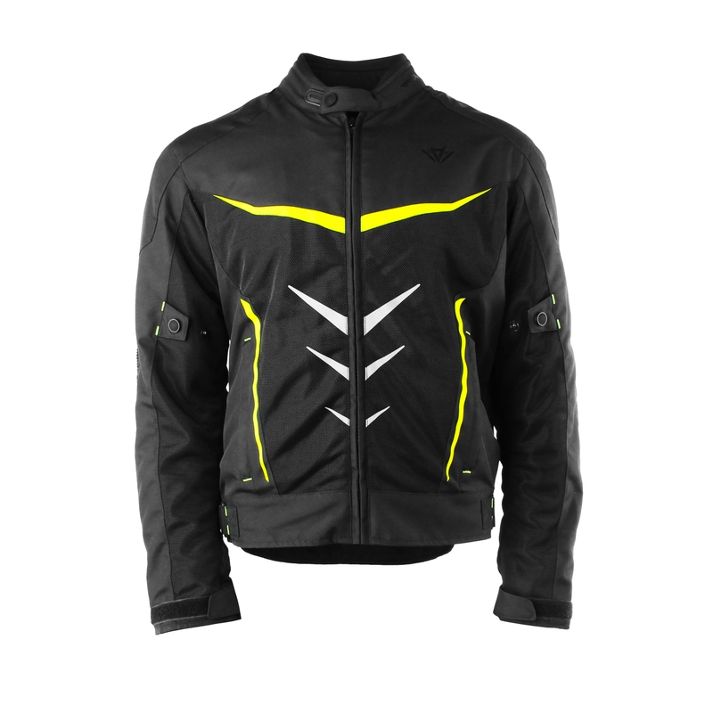 Bunda na motocykel RSA Dart čierno-fluo žltá výpredaj