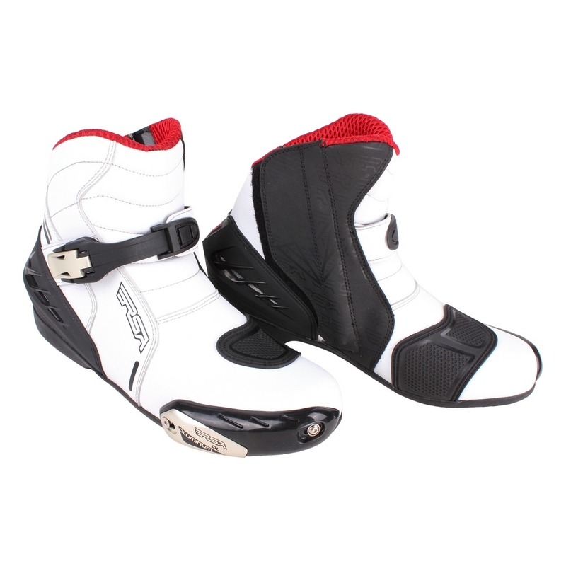 Topánky na motorku RSA Buckle bielej - II. akosť