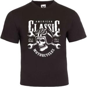 Triko RSA American Classic Motorcycles čierne