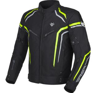 Bunda na motocykel RSA Compact 2 čierno-šedo-fluo žltá