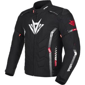 Bunda na motocykel RSA Rider čierno-bielo-červená