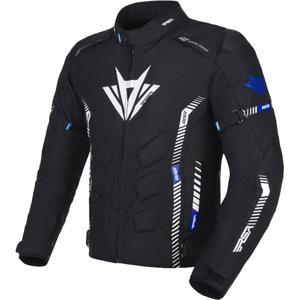 Bunda na motocykel RSA Rider čierno-bielo-modrá