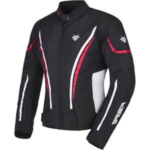 Dámska bunda na motocykel RSA Wasp čierno-bielo-červená