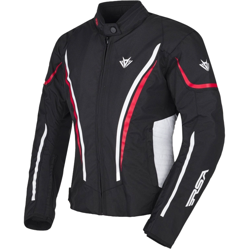 Dámska bunda na motocykel RSA Wasp čierno-bielo-červená