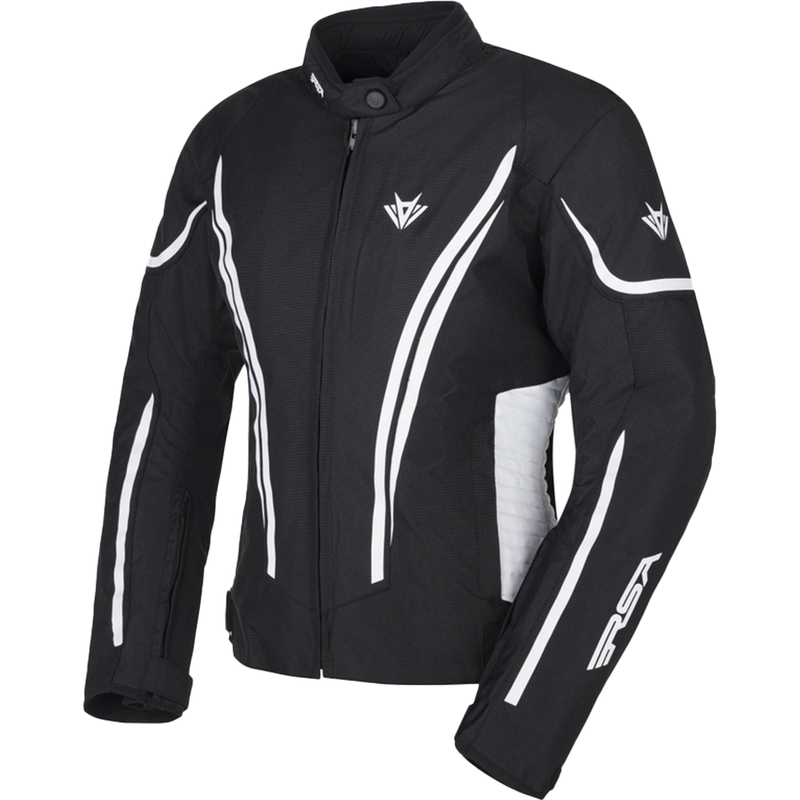 Dámska bunda na motorku RSA Wasp čierno-biela