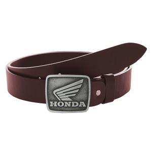 Kožený moto opasok so sponou Honda hnedý