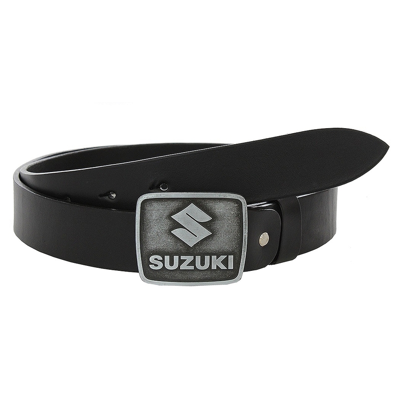 Kožený moto opasok se sponou Suzuki