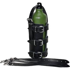 Kožený držiak na fľašu RSA N14 čierny