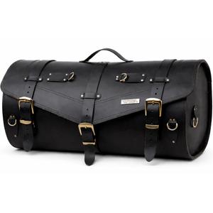 Kožený kufor na motorku so zámkom RSA K183 čierny