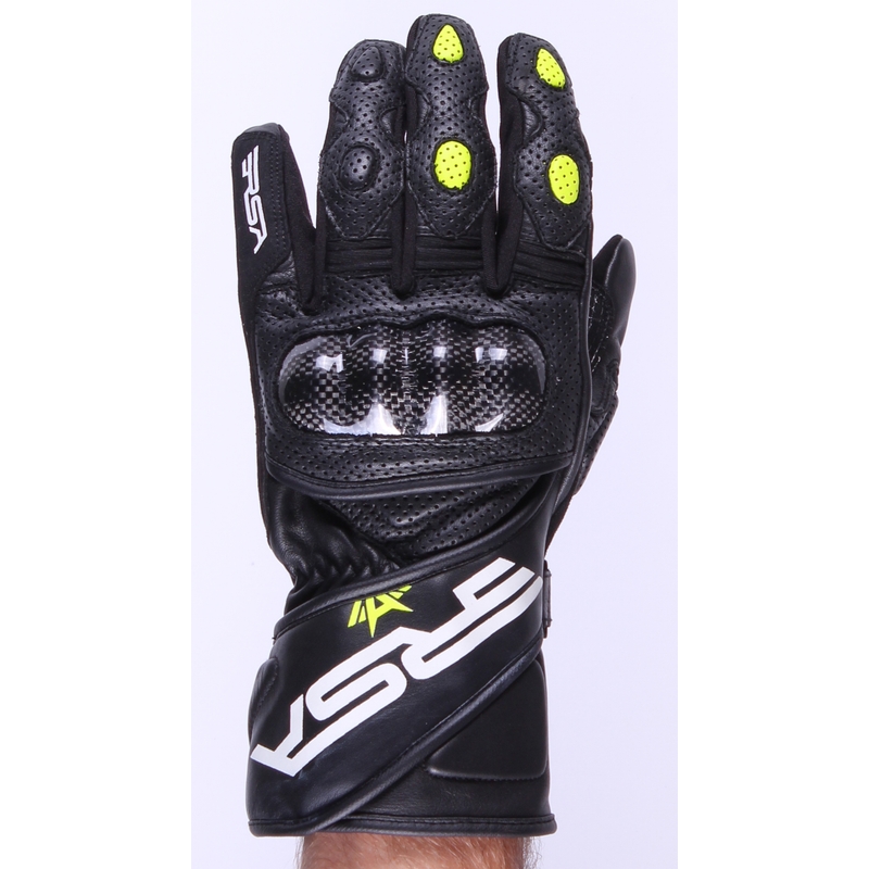 Rukavice na motocykel RSA VR-6 čierno-fluo žlté výpredaj