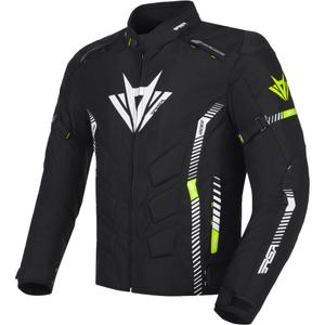 Bunda na motorku RSA Rider čierno-bielo-fluo žltá 2 - II. akosť