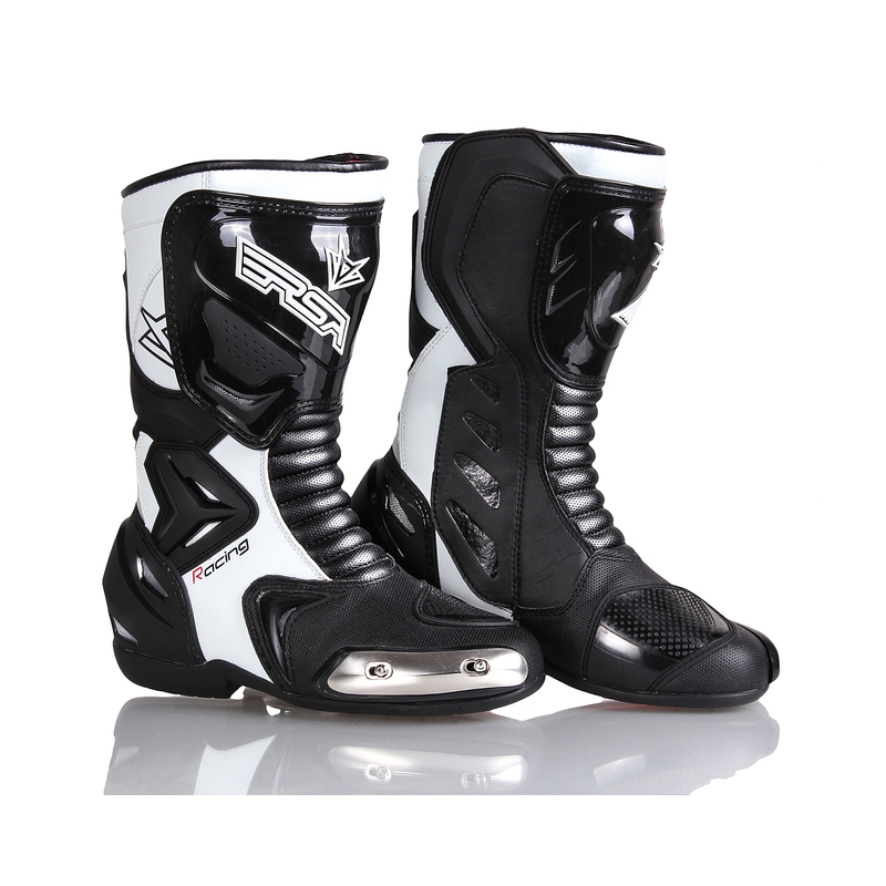 Moto topánky RSA Racing II bielo-čierne výpredaj