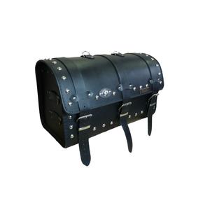 Kožený moto kufor na motorku Chopper RSA-13B so zámkom