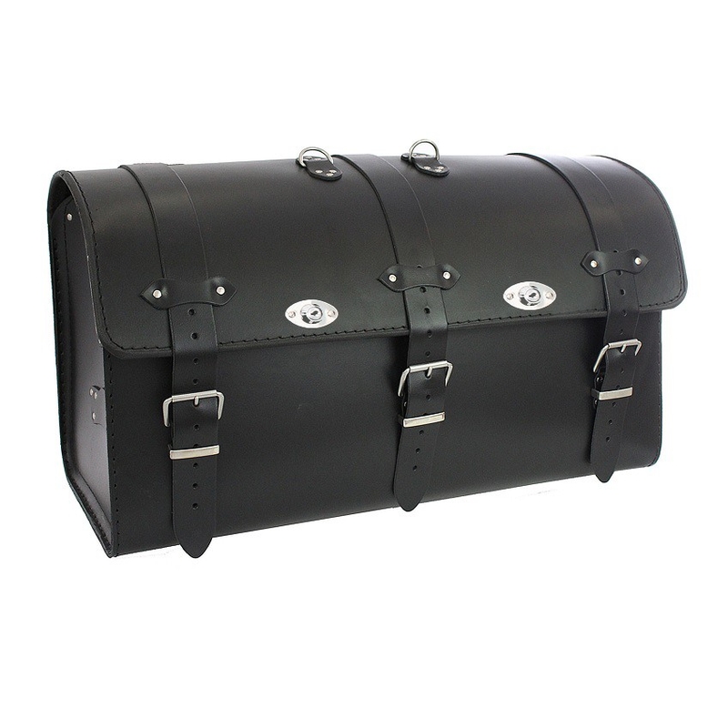 Kožený moto kufor na motocykel Chopper RSA-8A - 2 zámky